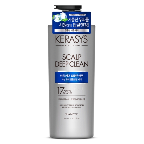 케라시스 비듬케어 딥클린 쿨링 단백질 샴푸 600ml (1개)_이미지