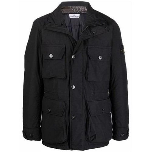 스톤아일랜드 로고 와펜 나슬란 라이트 자켓 751543032 (V0029, 블랙)_이미지