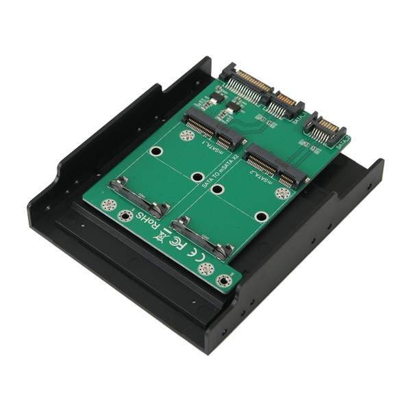 라이트컴 COMS 듀얼 mSATA to SATA kit (KS973)_이미지