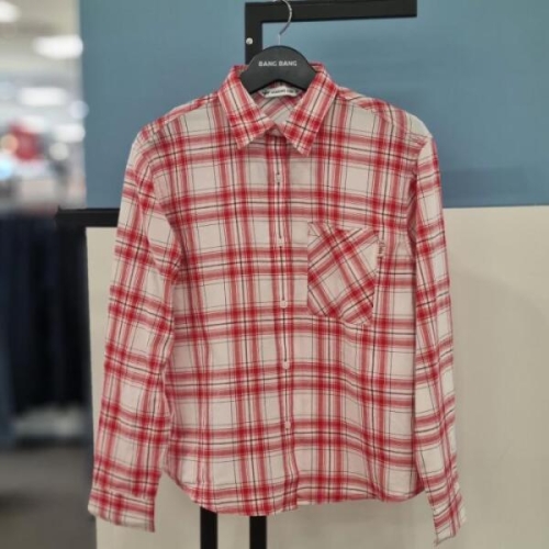 뱅뱅 HC21 여성봄여름 면 체크 긴팔남방 NSM272 E45895508