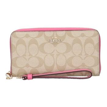 코치 지갑 여성 IMVGK 베이지색 384051