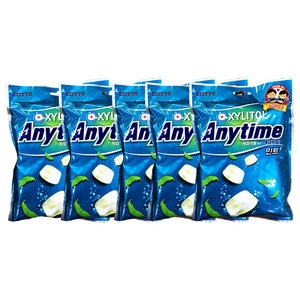 롯데제과 애니타임 밀크민트 92g (5개)