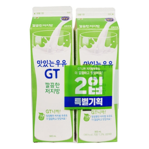 남양유업 맛있는우유 GT 고소한 저지방우유 900ml (1개)_이미지