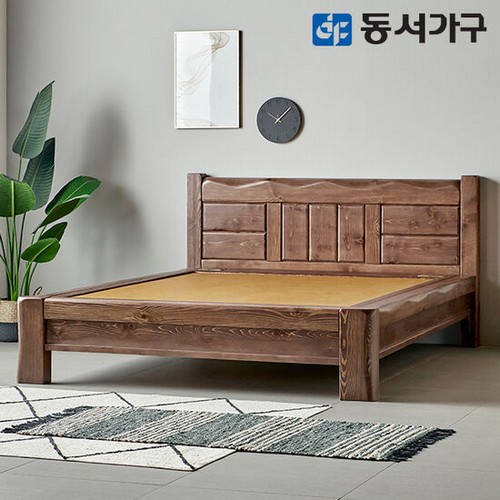 S프리미엄 소나무 통원목 흙침대 Q