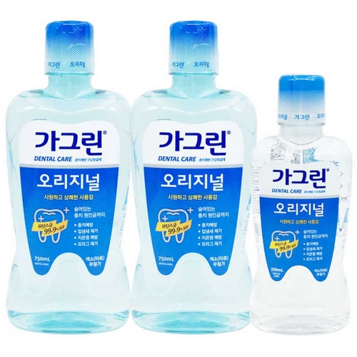 가그린 오리지널 750ml x 2개 + 250ml x 1개 (1세트)_이미지