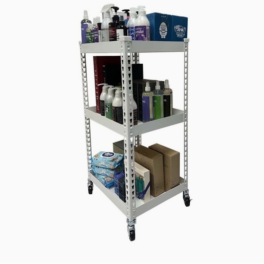 스피드랙 철제 조립식 트롤리 웨건 이동식 선반 3단 600x400 (90cm(높이))_이미지