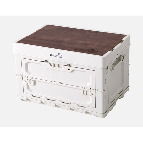 포레스트큐브 수납 폴딩박스 오픈도어 (우드상판 포함)_이미지