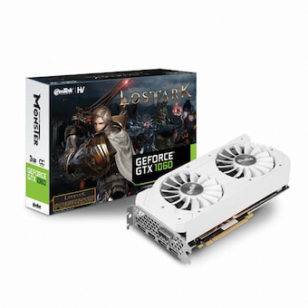 이엠텍 HV 지포스 <b>GTX</b><b>1060</b> WHITE MONSTER OC D5 3GB