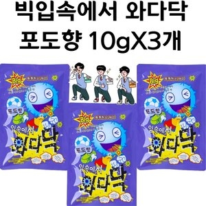 Guangdong Shantai  빅 입속에서 와다닥 포도향 10g [3개] 상품이미지