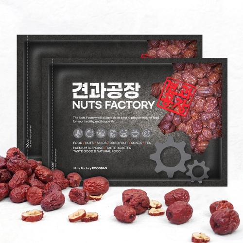 견과공장 잘생긴 국산 건대추 1kg 500gx2봉 상초 햇 대추 경산대추 대추칩 말린대추_이미지