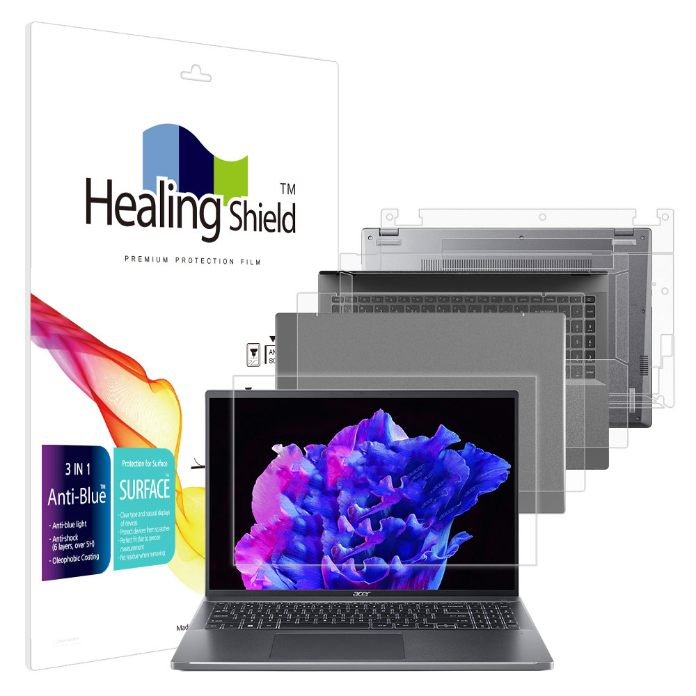 폰트리 힐링쉴드 에이서 스위프트 GO 16 OLED SFG16-71-78HK 블루라이트차단 (액정보호필름 + 외부보호필름 3종 세트)_이미지