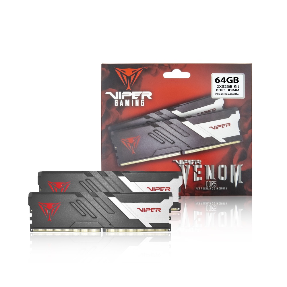 PATRIOT DDR5-6400 CL32 VIPER VENOM 패키지 (64GB(32Gx2))_이미지