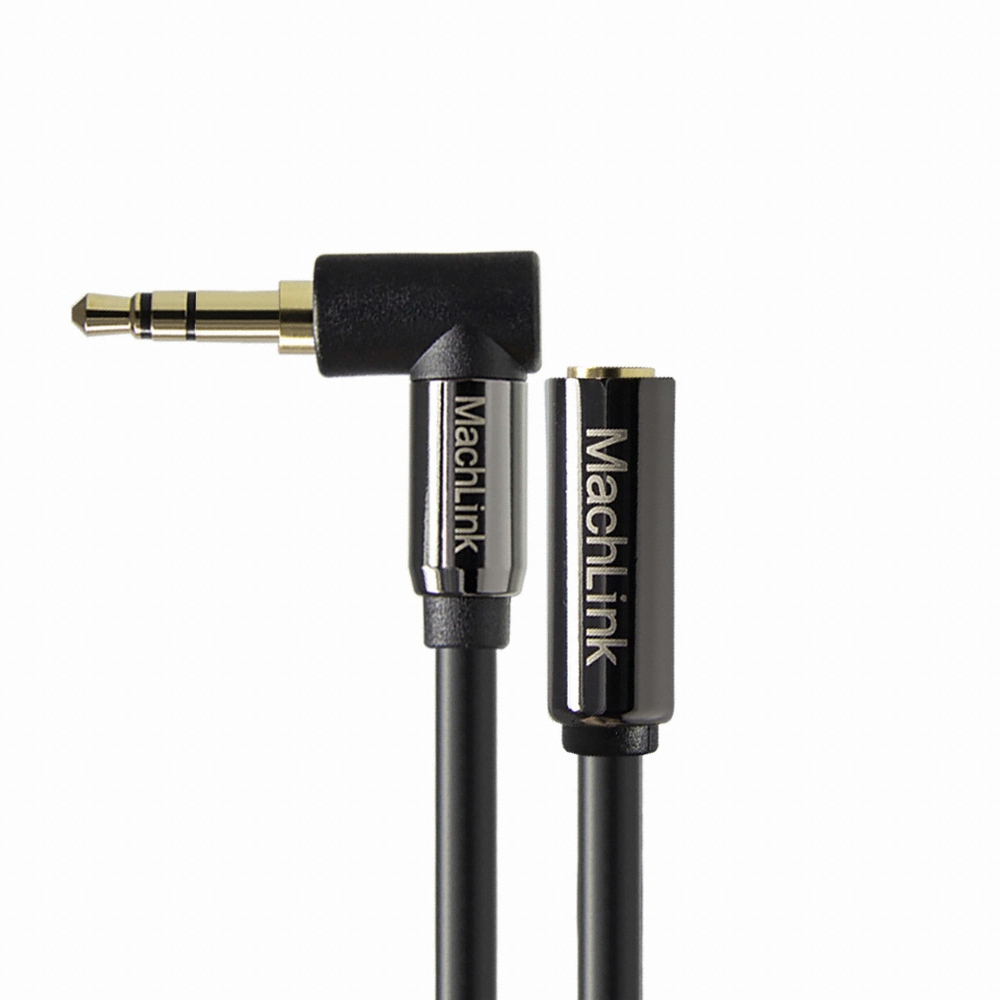 마하링크 3.5mm 3극 스테레오 AUX 꺾임 연장 케이블 (ML-3EH150, 15m)_이미지