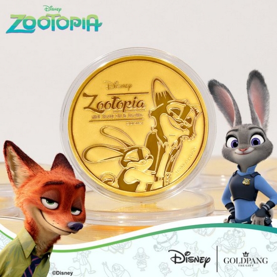 골드팡 디즈니 주토피아 닉주디 캐릭터 순금코인 0.1g이미지입니다. 누르면 해당 게시물로 새창이동합니다.