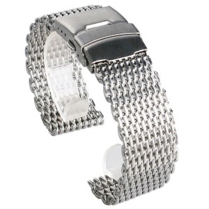 [불명] 기어S2 클래식 메쉬시계줄 메탈밴드 실버 20MM