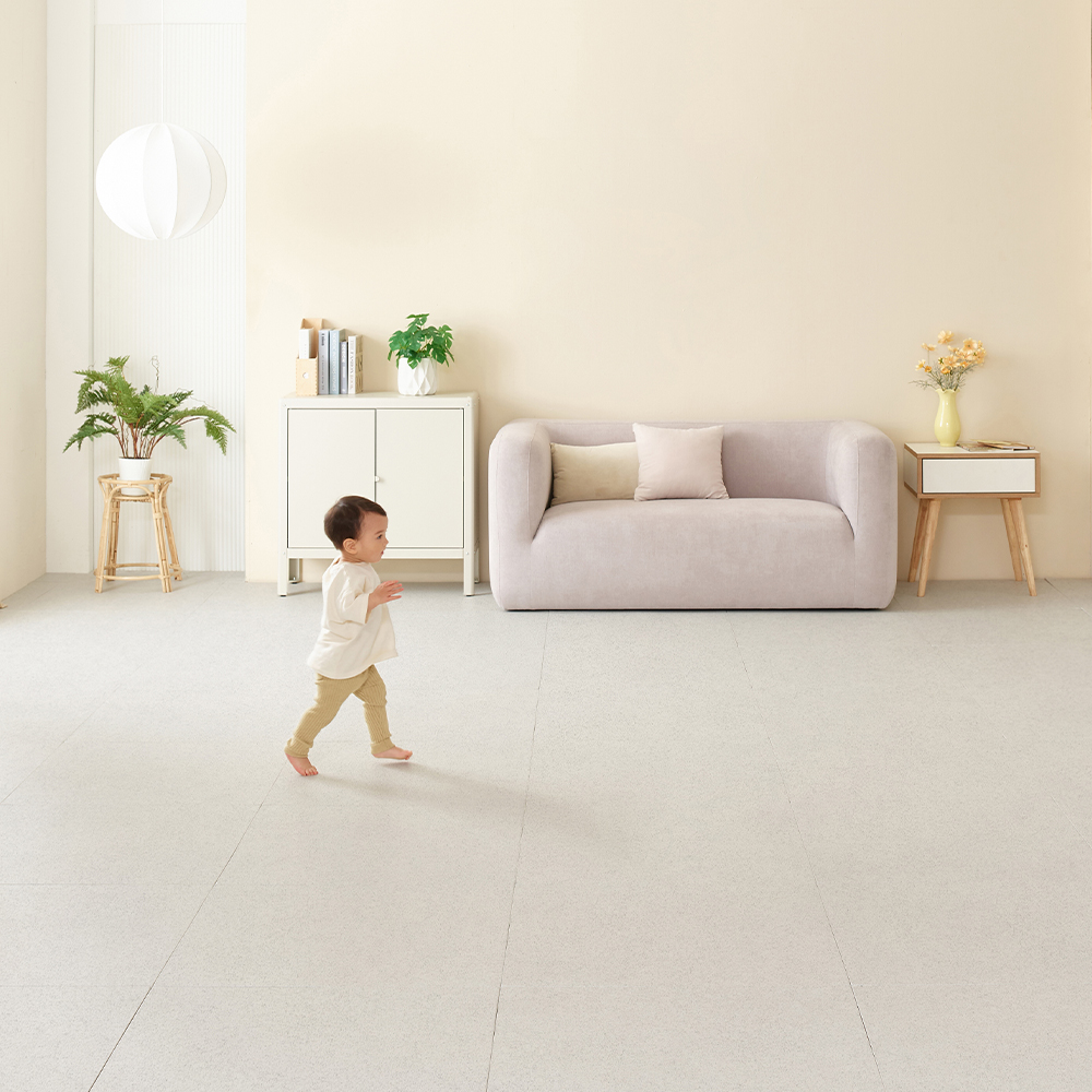 알집매트 하이엔드 TPU 시공매트 70 x 70 x 2.3cm 밀크스톤 코너