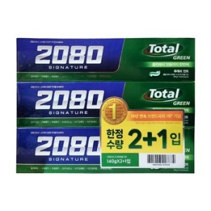 2080 시그니처 토탈그린 치약 140g (6개)_이미지