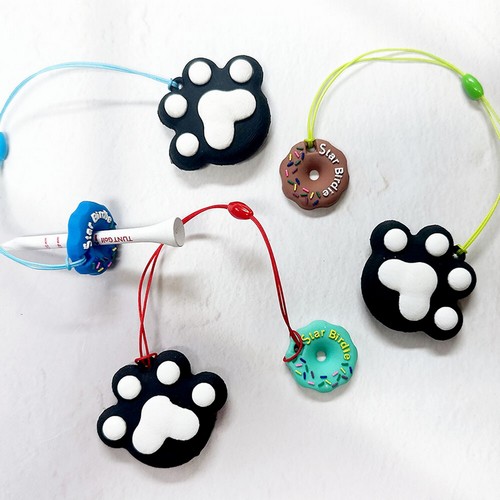 턴트골프 행운찜 발바닥 도넛링 골프티걸이 (4개)