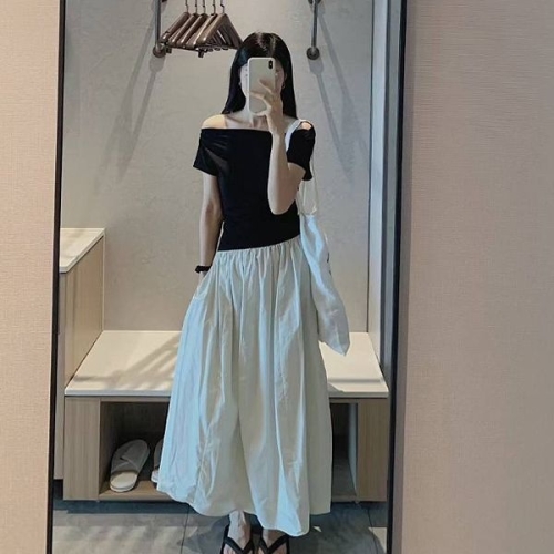 패션라인 BL10267_달링투피스/투피스/모노톤룩/오프숄더무드/하객코디/우아한핏