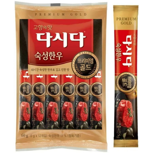 백설 다시다 프리미엄 골드 숙성한우 60g (5g x 12개입) (5개)_이미지