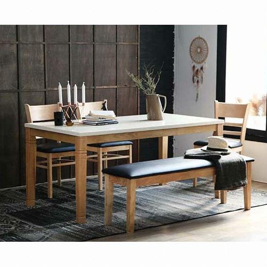 제니스 내츄럴 캘빈 대리석 식탁 1600