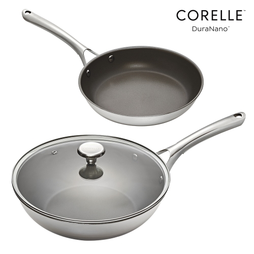 코렐 듀라나노 논코팅 프라이팬 2종 (팬24+궁중28)