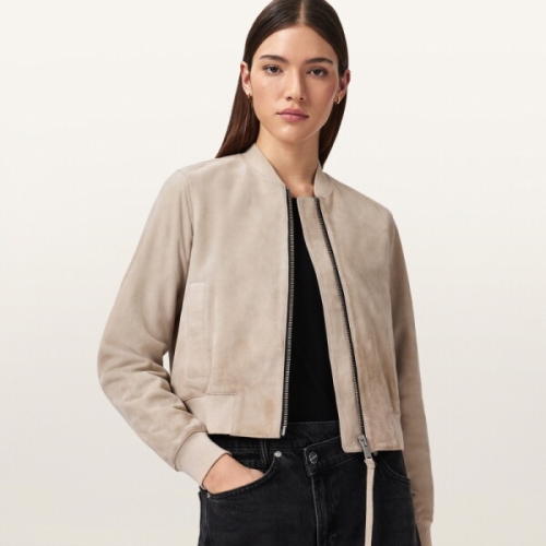 올세인츠 ORTEN SUEDE BOMBER 오르텐 스웨이드 보머 W041LD-9453