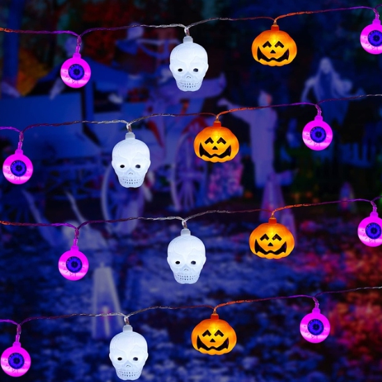 쭈니스토리지 할로윈 믹스 2 장식 줄전구 1.5M