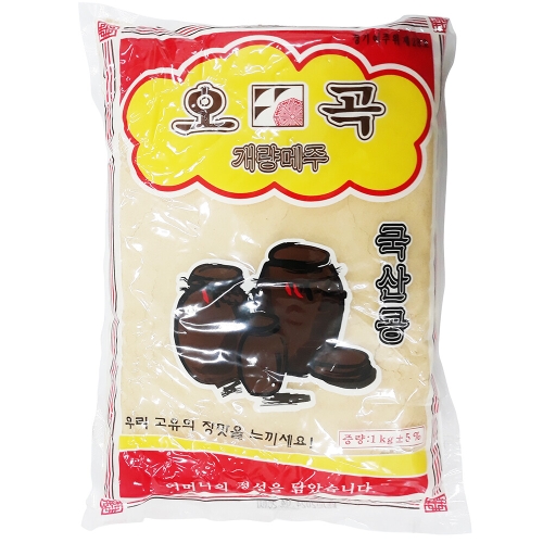 오곡식품 오곡 국산콩으로 만든 개량메주 1kg (1개)_이미지