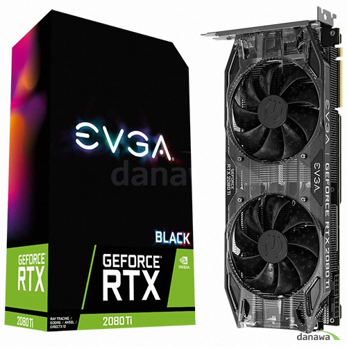 EVGA ������ RTX 2080 Ti BLACK EDITION GAMING D6 11GB