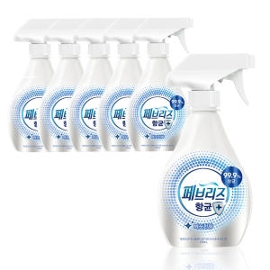 한국피앤지 페브리즈 항균 플러스 깨끗한 향 370ml (6개)