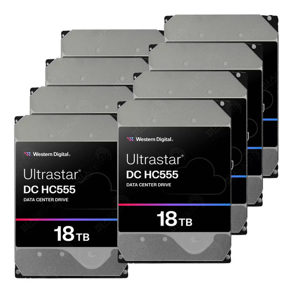 Western Digital Ultrastar DC HC555 패키지 7200/512M WUH722018CLE6L4 (8x18TB)_이미지