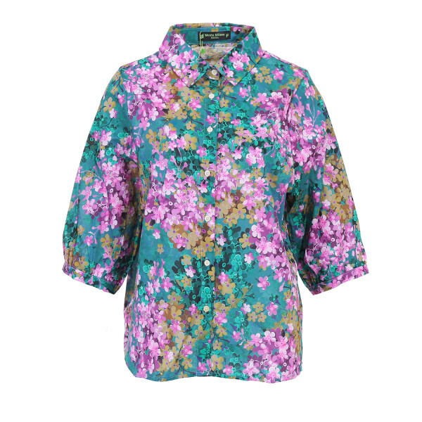 력셔리 나염 카라 블라우스 XE6S6B1170A