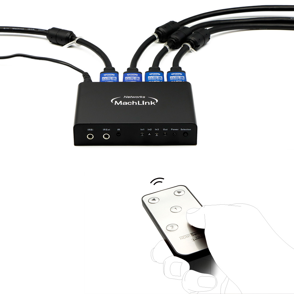 마하링크 ML-HSW346 3:1 HDMI 선택기
