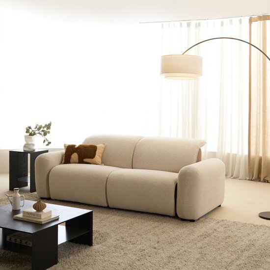 더유닛 일반형 패브릭 소파 3인용