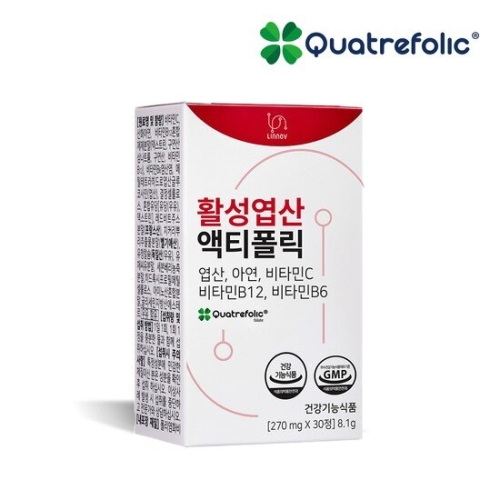 동서바이오팜 리노브 활성엽산 액티폴릭 30정이미지입니다. 누르면 해당 게시물로 새창이동합니다.