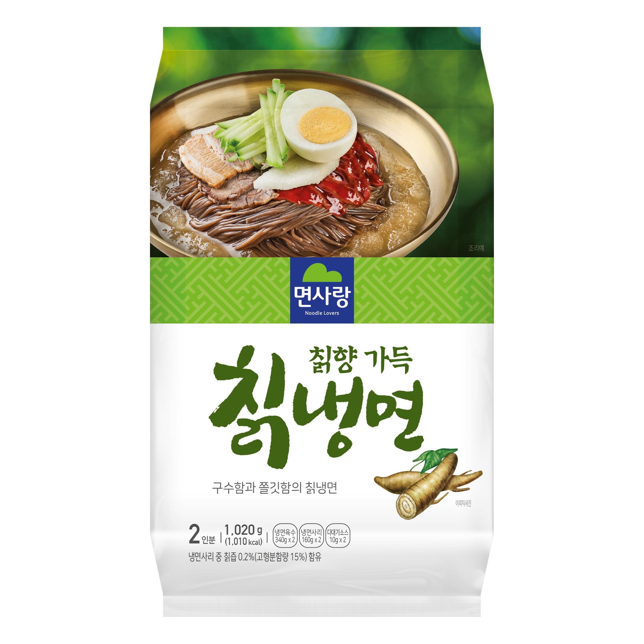 면사랑 칡향 가득 칡냉면 2인분 1.03kg (3개)_이미지