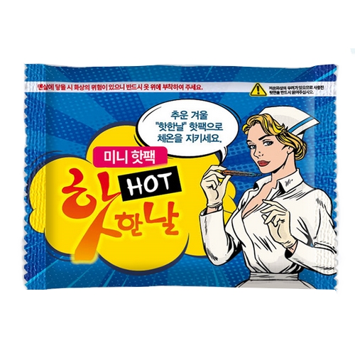 바이온 핫한날 미니 붙이는 핫팩 22g (100개)_이미지