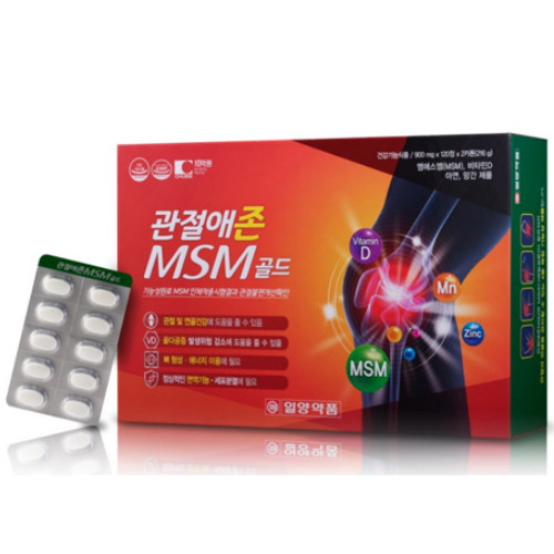 일양약품  관절애존 MSM 골드 120정 2개입 세트 (1개)