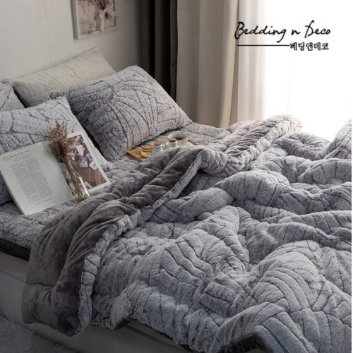 프리미엄 5mm 모노 겨울 극세사 이불세트