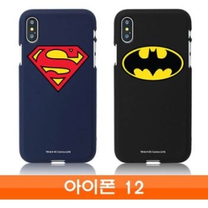  아이폰 12 배트맨n슈퍼맨 컬러젤 케이스
