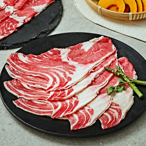 누리푸드 청정우 차돌박이 3초구이 샤브용 250g (1개)_이미지