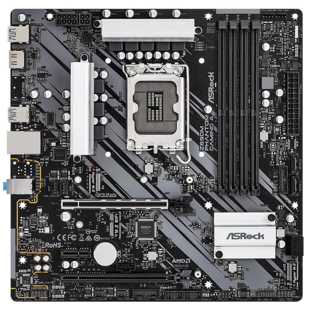ASRock Z690M Phantom Gaming 4 D4 ������