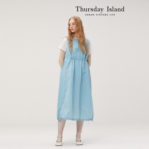 써스데이아일랜드 코쿤핏 레이어드 원피스 T234MOP647W_이미지