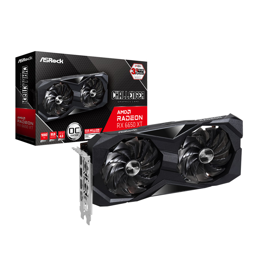 ASRock �󵥿� RX 6650 XT CHALLENGER D OC D6 8GB ��ص���