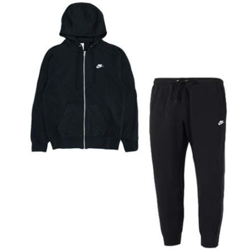 나이키 프렌치 테리 집업 조거 팬츠 세트 FN3885-010+FN3802-010 (병행)_이미지