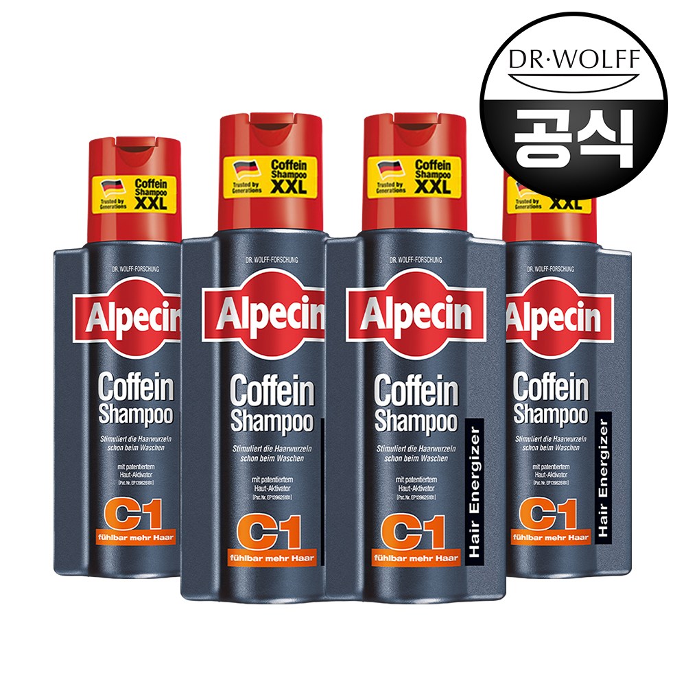 알페신 카페인 샴푸 C1 375ml (4개)_이미지