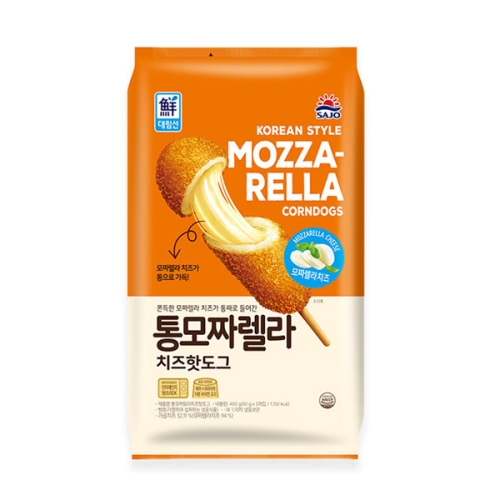 사조대림 대림선 통모짜렐라 치즈핫도그 400g (1개)_이미지