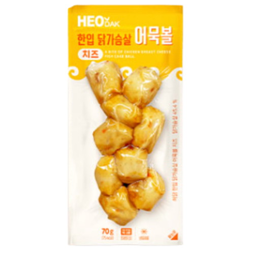 허닭 한입 닭가슴살 어묵볼 치즈 100g (50개)_이미지