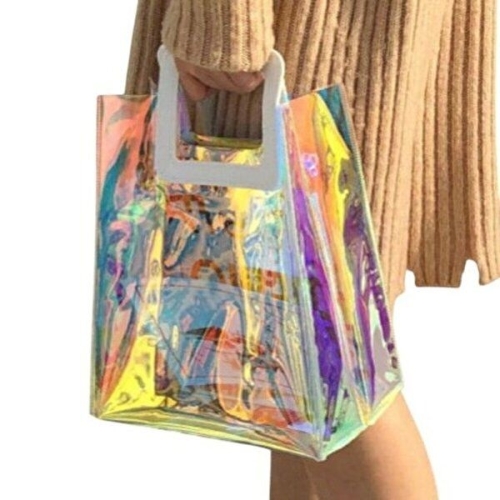 레인보우 프리즘 PVC 핸드백 WFI6VLX_이미지